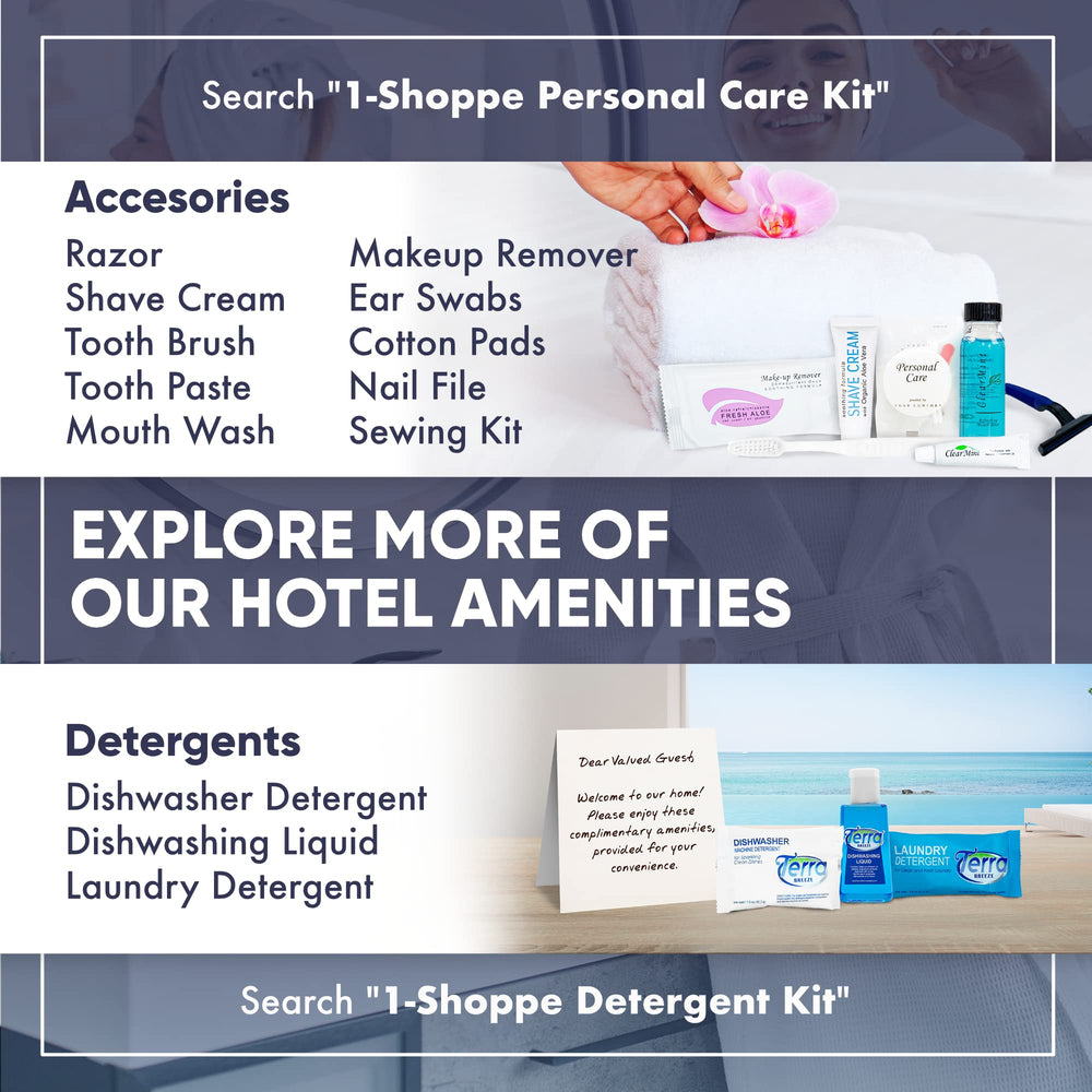 1-Shoppe All-in-Kit Infuse line branding for hotel amenities