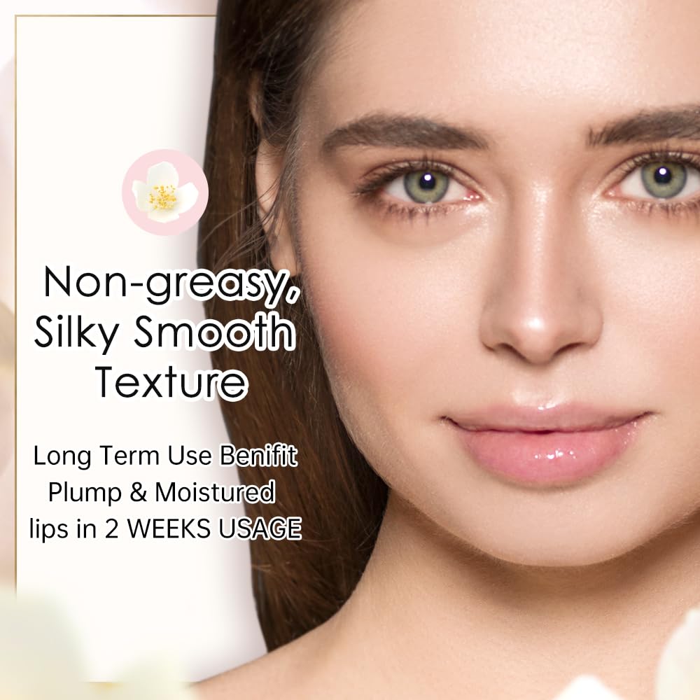 Catkin PH-activated color change reveals a natural pink tint on lips.