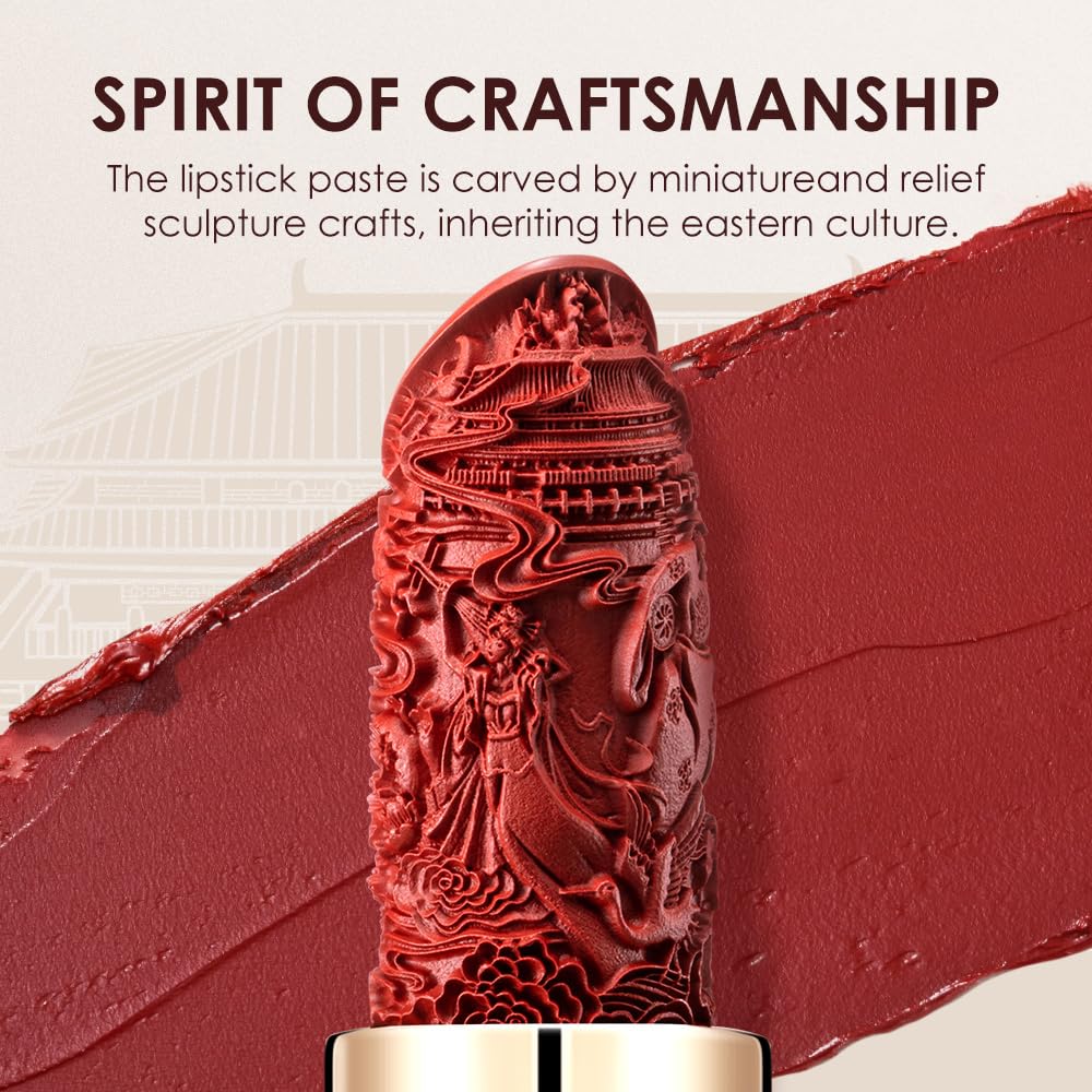 Catkin Matte Lipstick finish offers long-lasting, smudge-resistant color on lips