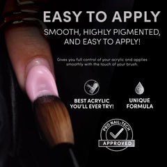 Chaun Legend Raspberry Glaze swatch highlighting smooth, marbling-free texture