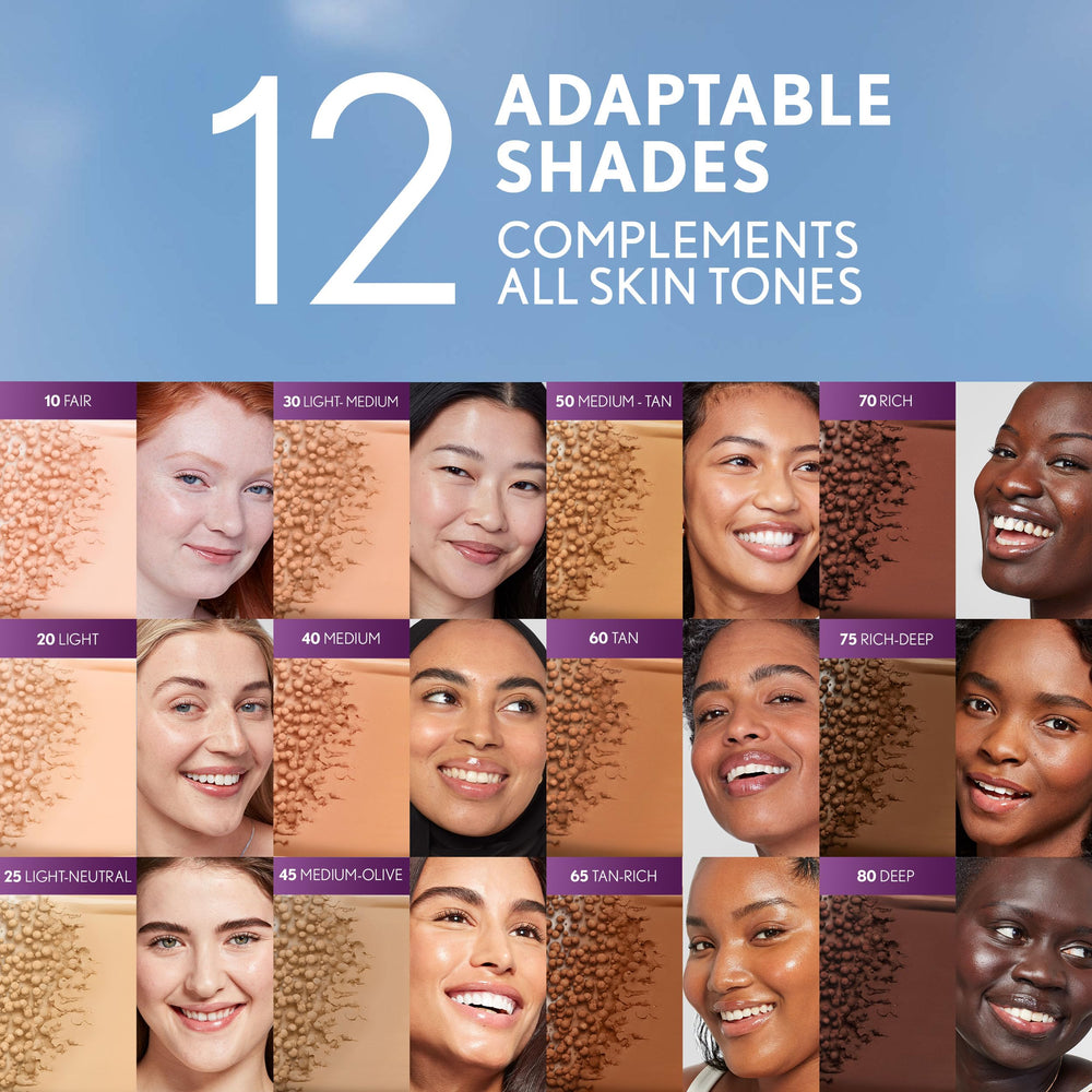 CoverGirl Simply Ageless lightweight gel texture with all-day comfort.