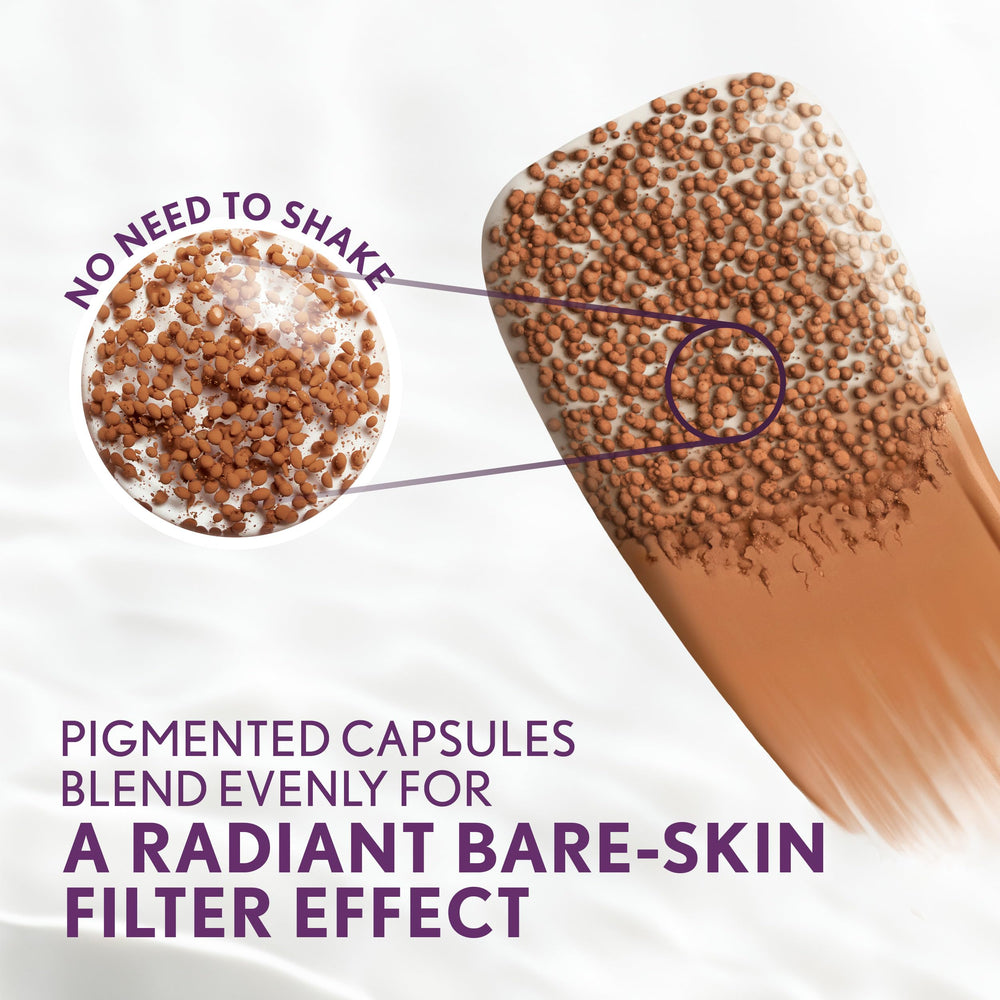 CoverGirl Simply Ageless glow finish on skin for a lit-from-within look.