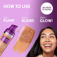 CoverGirl Simply Ageless pigment capsules dispersed for seamless tint.