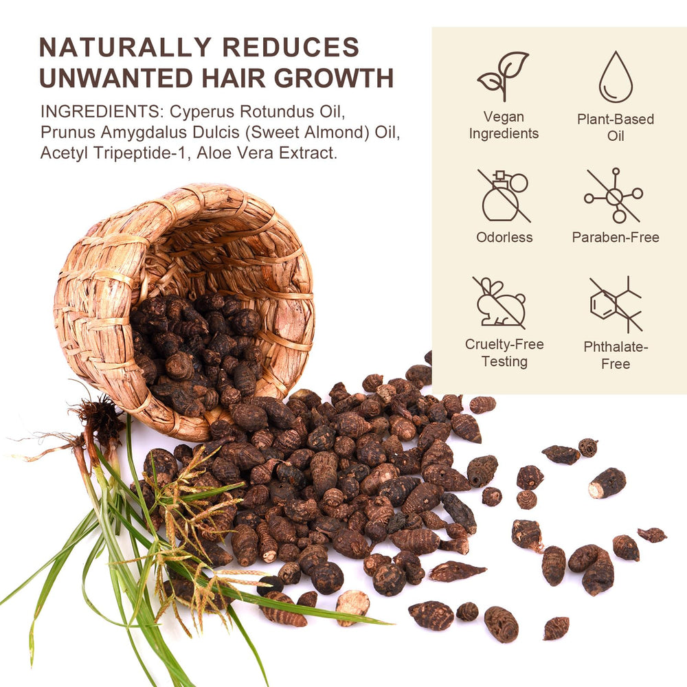 Cyperus Rotundus Oil applied on skin for moisture.