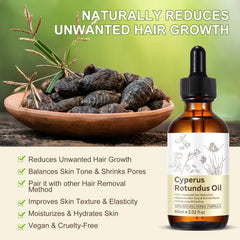 Cyperus Rotundus Oil massaged into skin for absorption.
