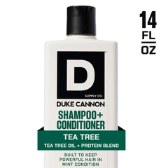 Duke Cannon Sawtooth Body Wash bottle emphasizes thick, exfoliating cleanse