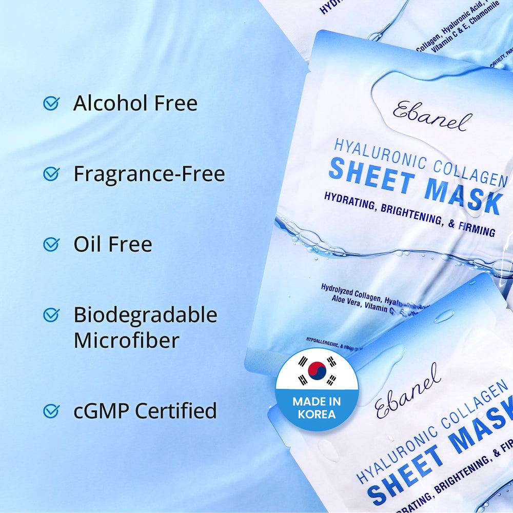 Ebanel fragrance-free microfiber sheet hugs the face for better absorption