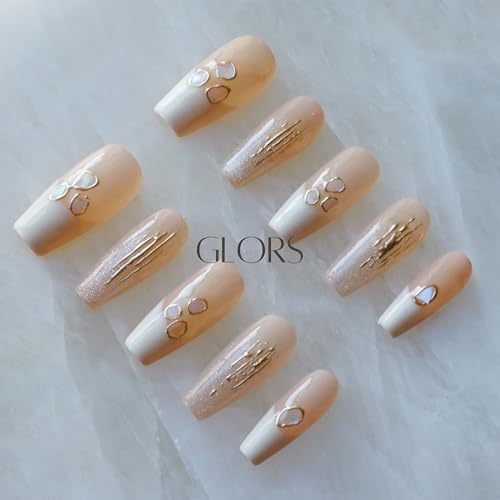 GLORS 10-piece set in a long shape for dramatic yet refined style