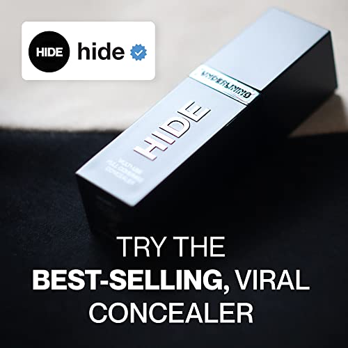HIDE packaging with shade finder guide for matching tones