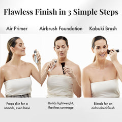 Jerome Alexander MagicMinerals Kabuki brush for precise blending and even application.
