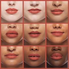K7L Lip Crayon Biscuit swatches display rich pigment on the skin.