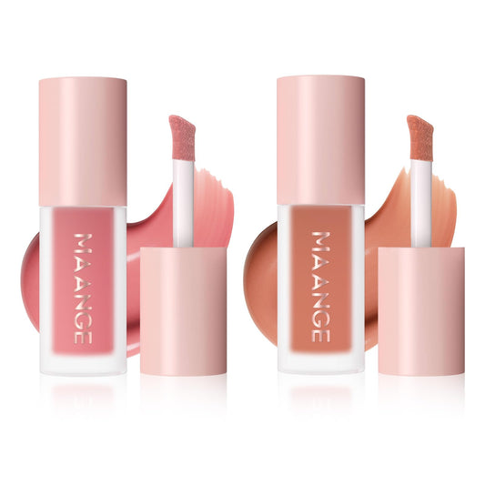 MAANGE liquid blush front packaging showing both C102 and B101 shades for versatile looks