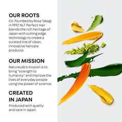 NatureLab.TOKYO Perfect duo results shot shows shiny, healthy-looking hair.