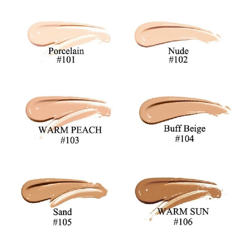 Nvyue Phoera foundation application swirl demonstrates smooth blend and easy coverage.