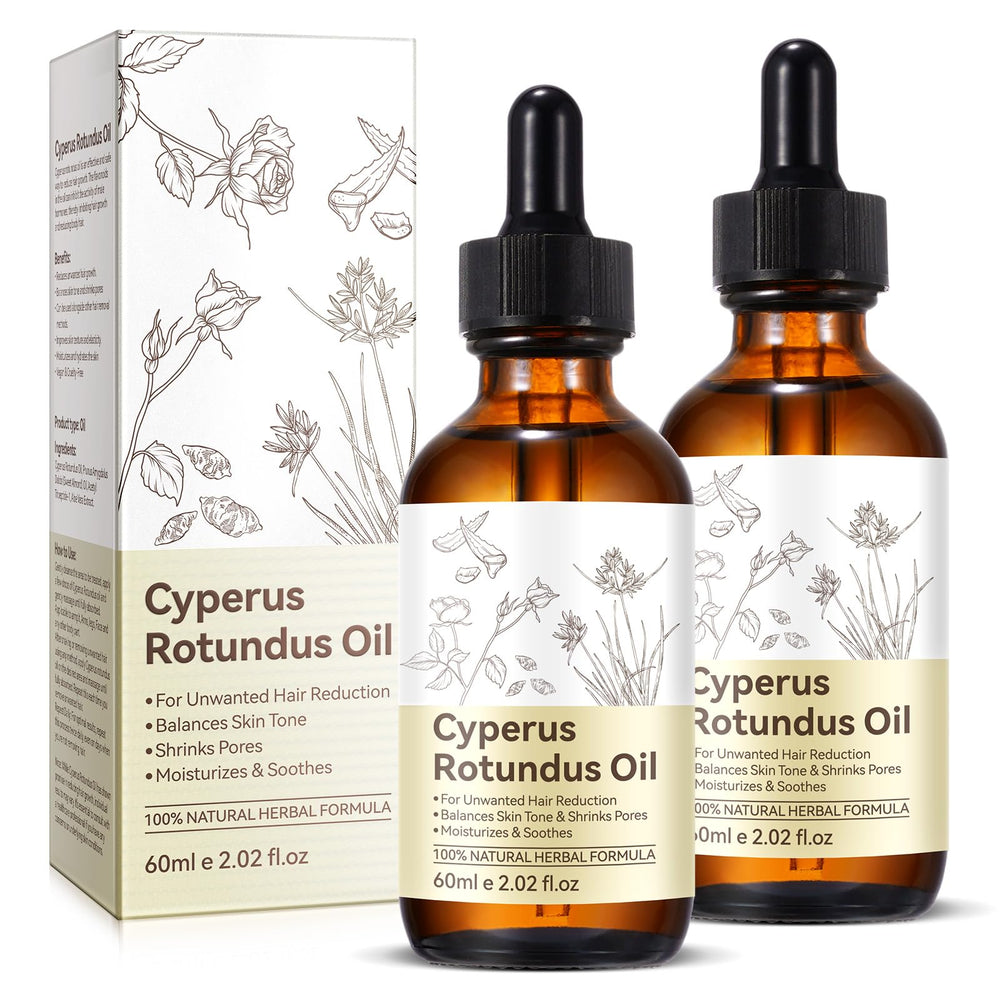 Tiuedu Cyperus Oil bottle closeup showing premium natural formula for skin