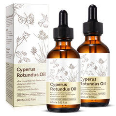 Tiuedu Cyperus Oil bottle closeup showing premium natural formula for skin
