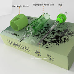 Wormhole Tattoo compatible with standard tattoo guns for lining and shading