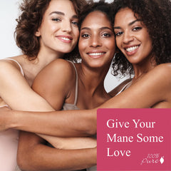 100% PURE scalp refresh massage moment during routine
