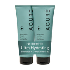 Acure Ultra Hydrating Shampoo bottle with argan oil, smooths hair and adds shine