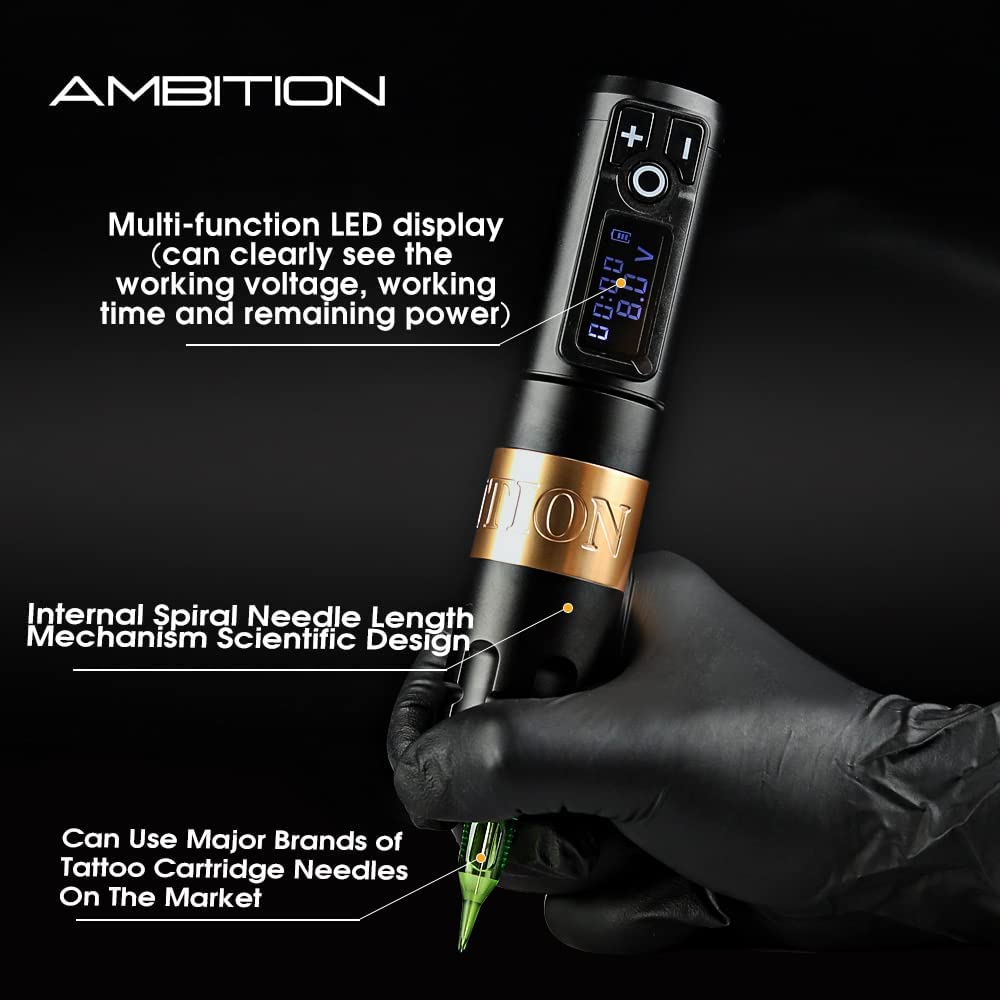 Ambition Soldier 2400mAh battery offers long-lasting cordless operation during practice