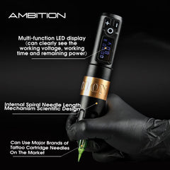 Ambition Soldier 2400mAh battery offers long-lasting cordless operation during practice