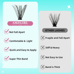 AMZGIRL applicator with lash bond and remover for easy application