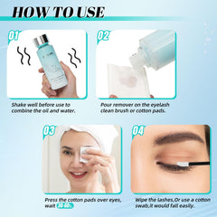 AMZGIRL LASH applied with microbrush to cluster lashes for controlled, precise removal