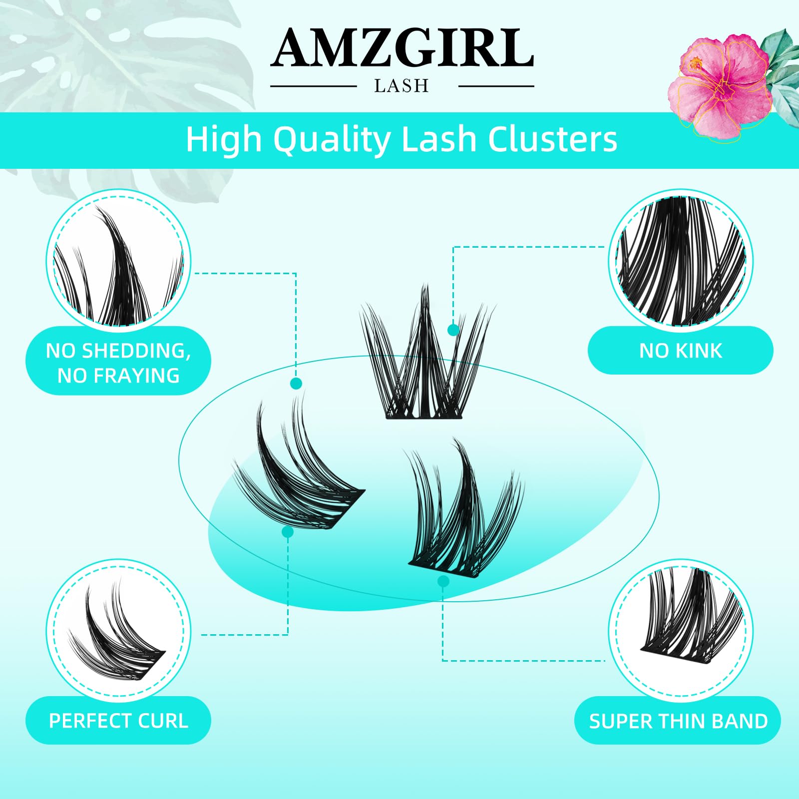 AMZGIRL LASH ultra-thin wider band detail for fast DIY application