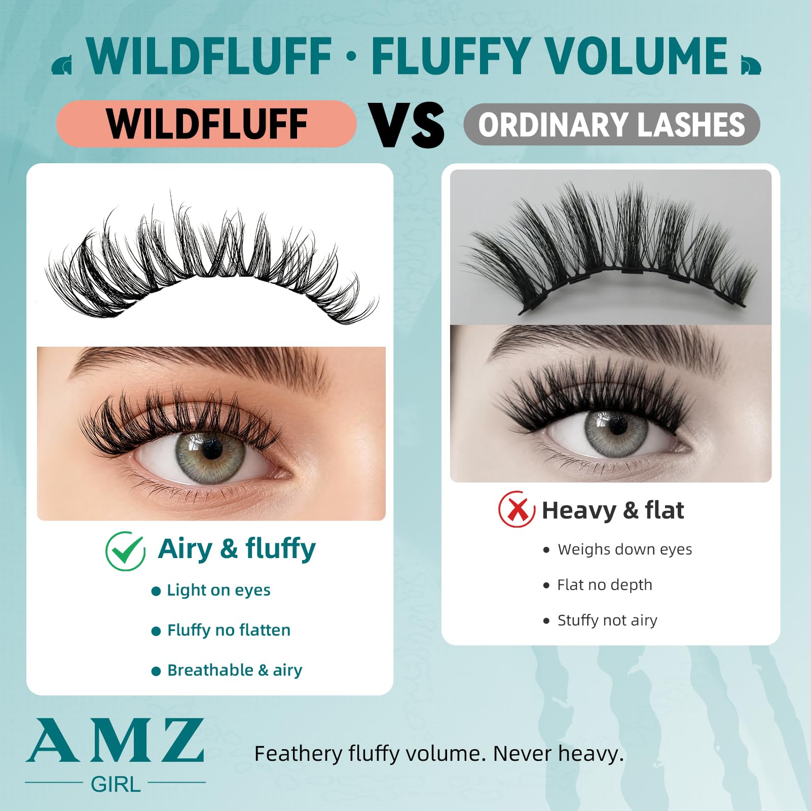 AMZGIRL LASH kit contents laid out showing bond, remover, tweezers benefit