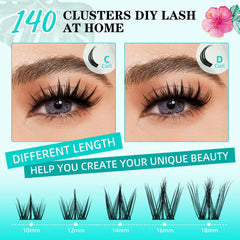 AMZGIRL LASH applied on eye demonstrating C curl anime effect