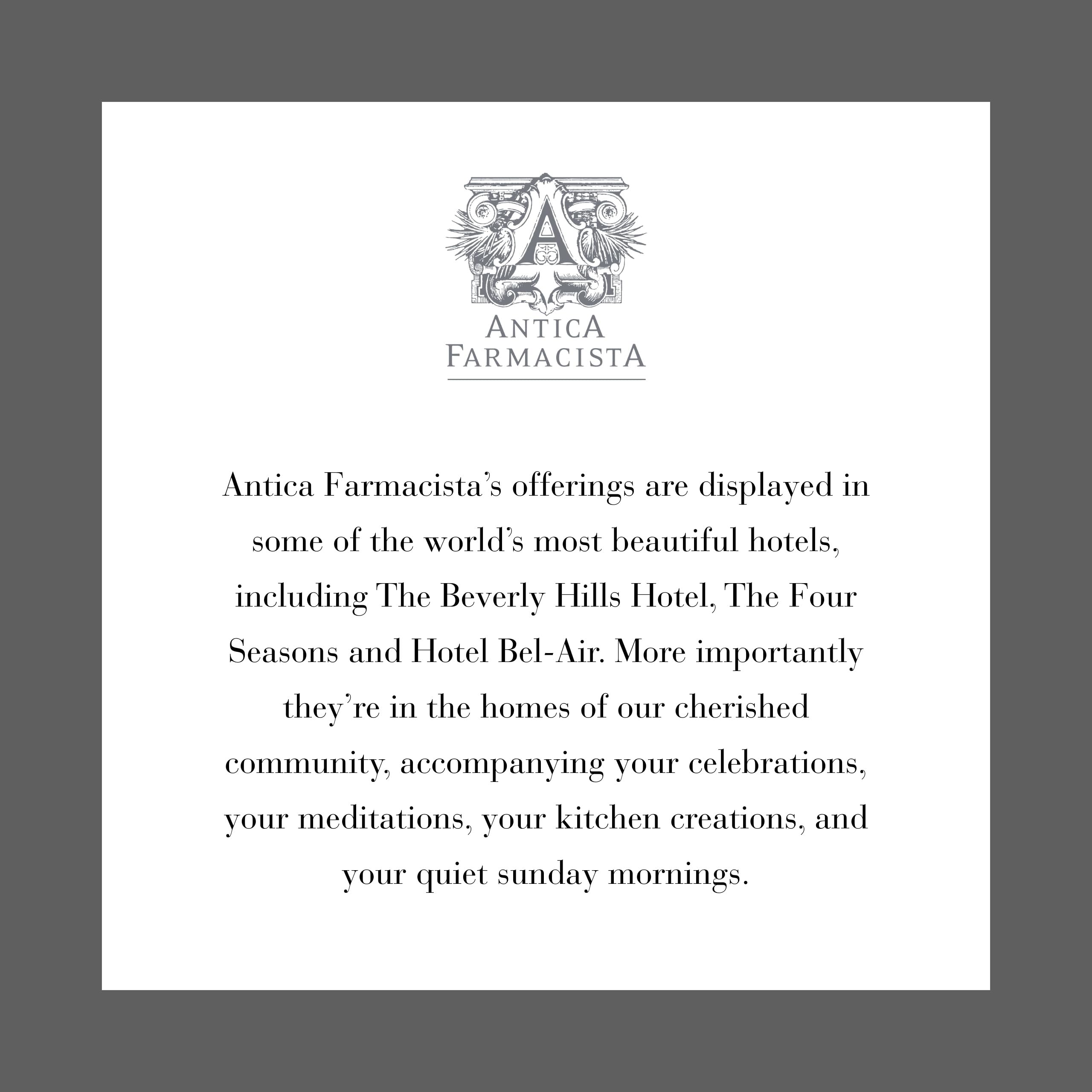 Antica Farmacista gift-ready presentation highlights a thoughtful occasion gift