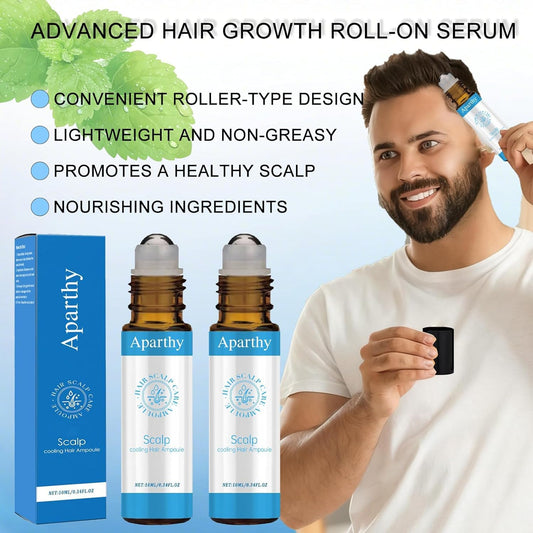 Aparthy Hair Growth Serum Roll On rollerball tip enables precise scalp dosing