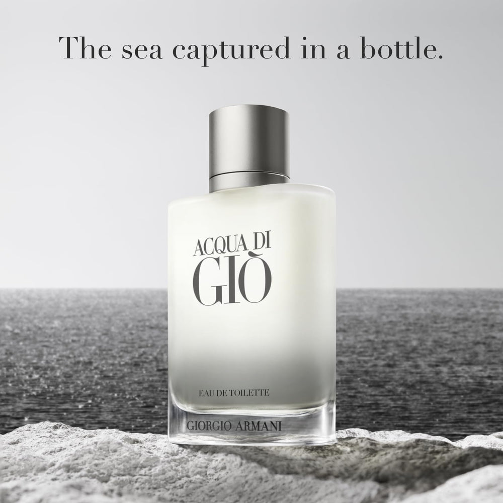 Armani Beauty Acqua di Gio cap closeup highlighting premium design