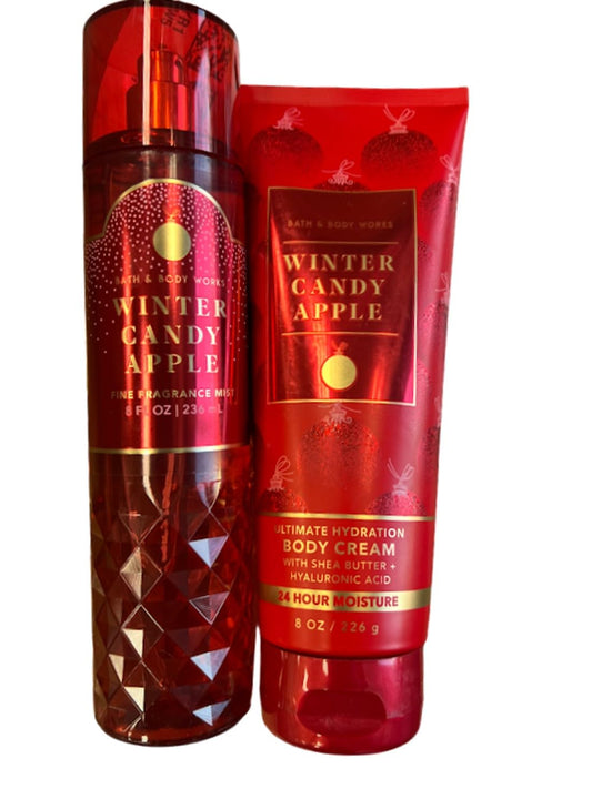 Bath & Body Works crema corporal manzana invernal, hidratante para la piel