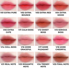 BBIA Last Velvet Tint soft matte finish on lips for all day comfort