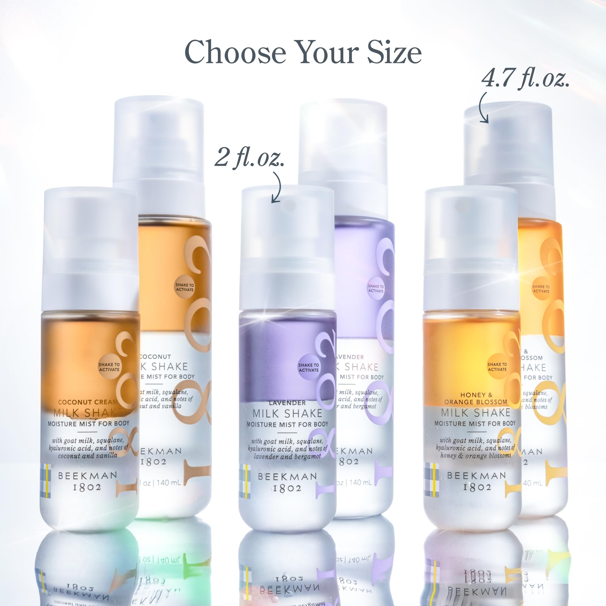 Lavender scent with floral accents in Beekman 1802 product imagery