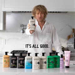 Eco-packaging shot highlights recycled materials and sustainability.