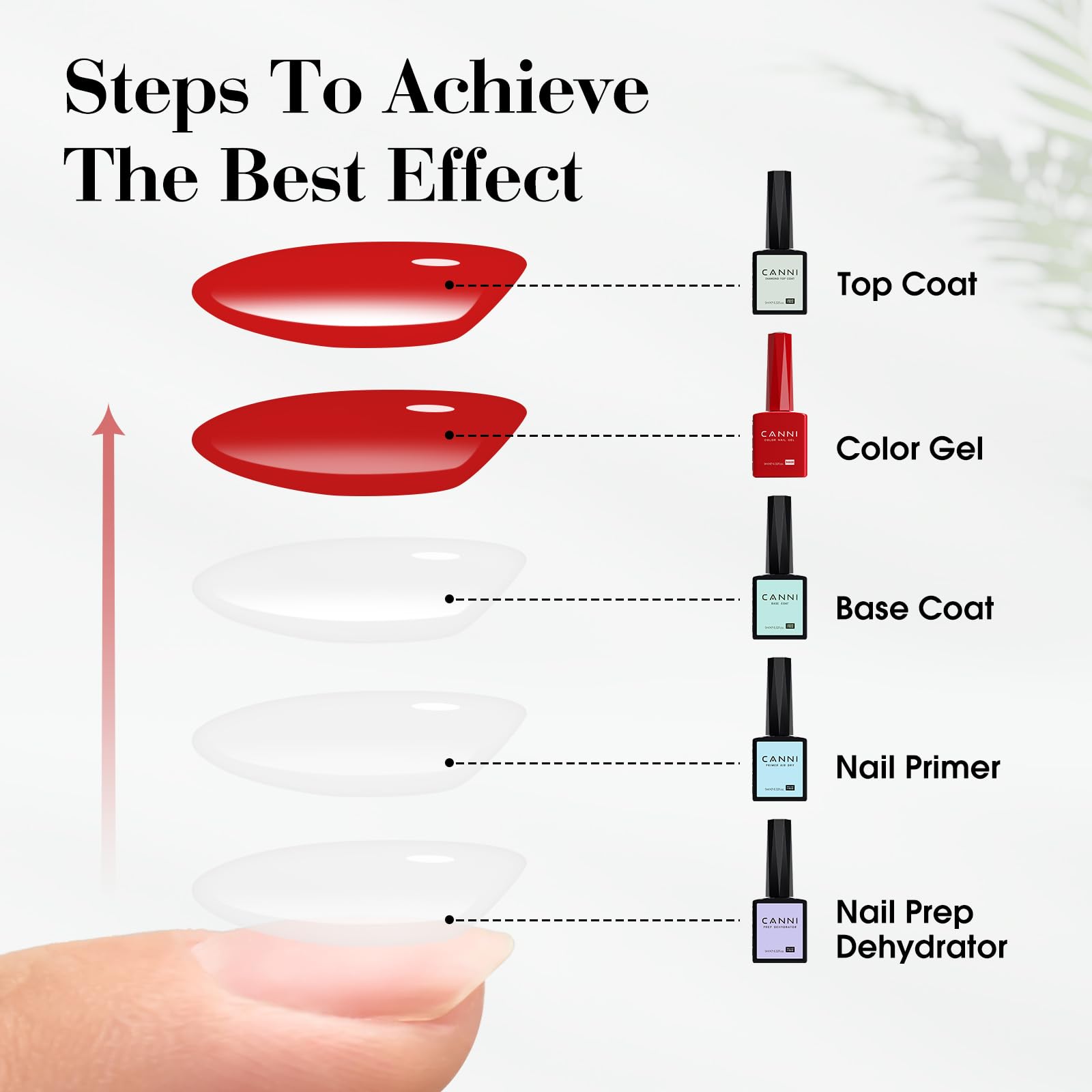 CANNI thick brush enables smooth, even gel application