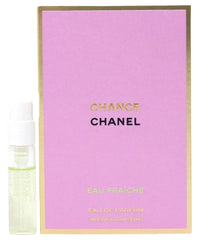 CHANEL Chance Eau Fraiche bottle pour; a vibrant woody-floral aroma for daily wear.