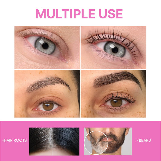 CLIONE PRIME kit contents laid out for easy at-home use on lashes and brows