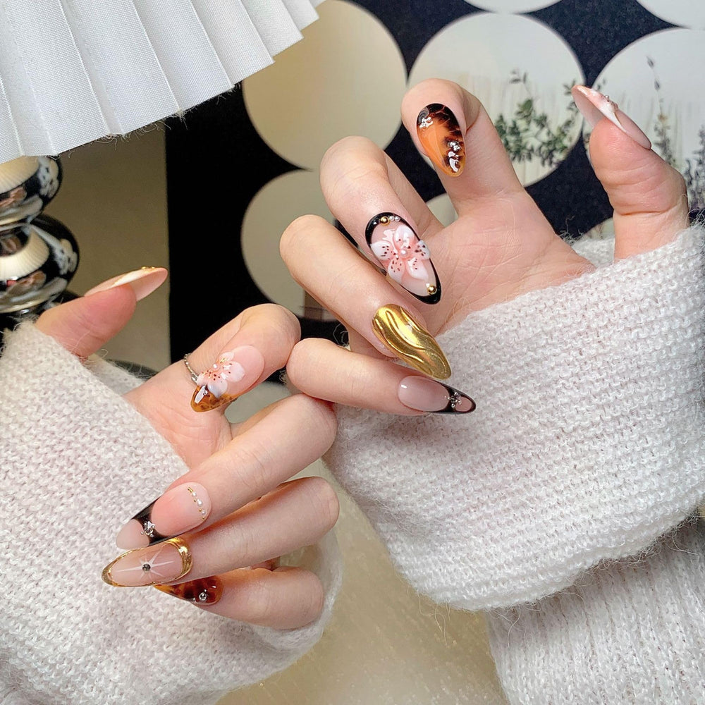 CTTHNBD acrylic-safe material shown on natural nails for gentle wear.