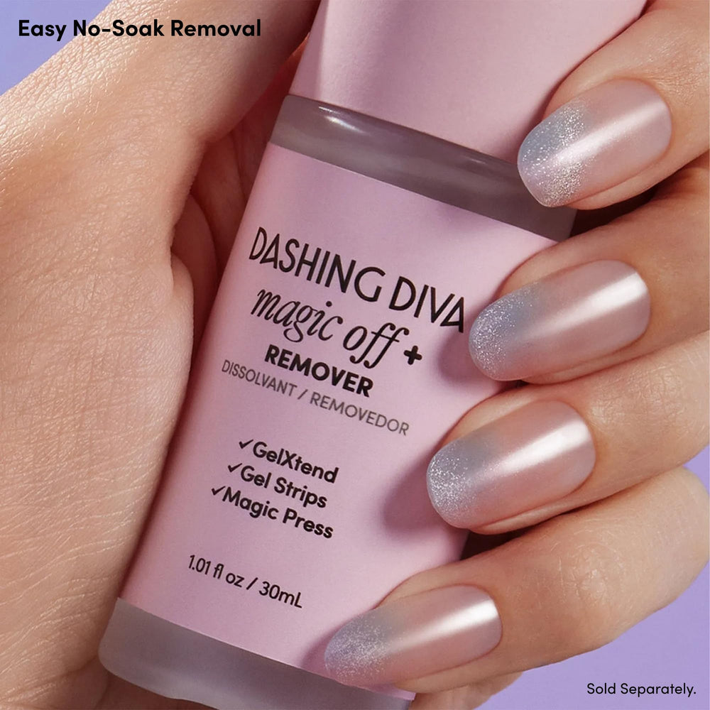 Dashing Diva Glaze removal with Magic Off+ for easy removal.