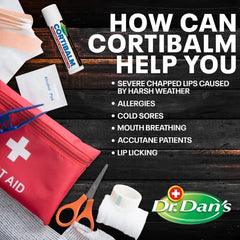 Dr. Dan's Cortibalm hypoallergenic formula suitable for sensitive skin