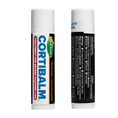 Cortibalm packaging with clear labeling for easy use