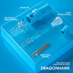 Dragonhawk 1011RL needle enables broad coverage and efficient shading.