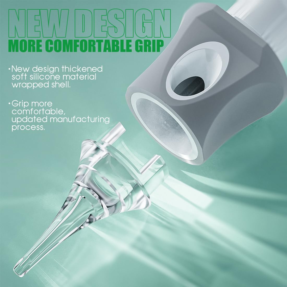 Dragonhawk inner membrane reduces ink spit-back for smoother procedures.