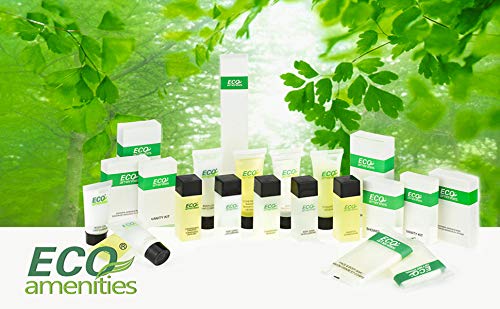 Eco Amenities TSA-approved travel size bottle ready for airport security.