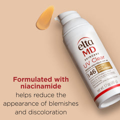 Compact EltaMD packaging highlights fragrance-free, oil-free formula for sensitive skin.