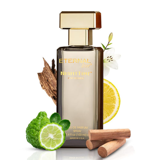 Eternal Love Nighttime bottle-pour for lasting evening fragrance and special occasions.