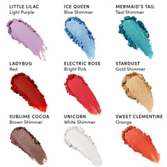 Evereden Fantasy Face Crayon Ladybug color swirl closeup